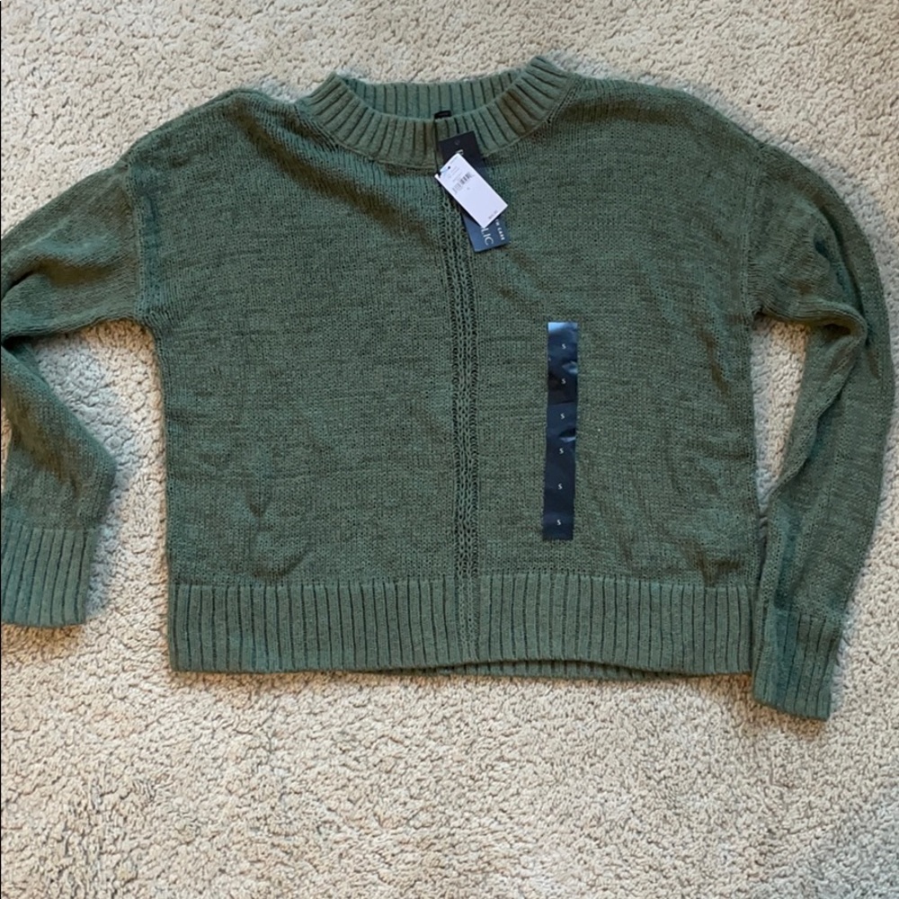 Cropped Knit Sweater